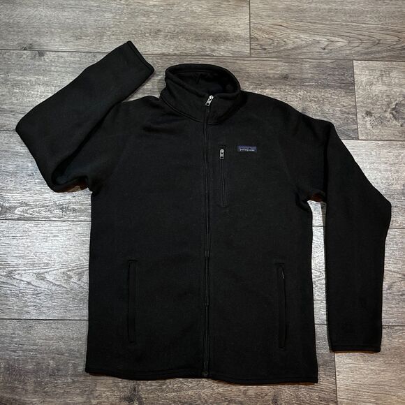 Patagonia Black Better Sweater® Fleece Jacket Full Zip - Men's Medium MSRP $159 - Picture 1 of 6